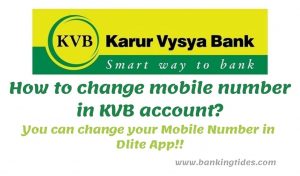 KVB Mobile Number Change
