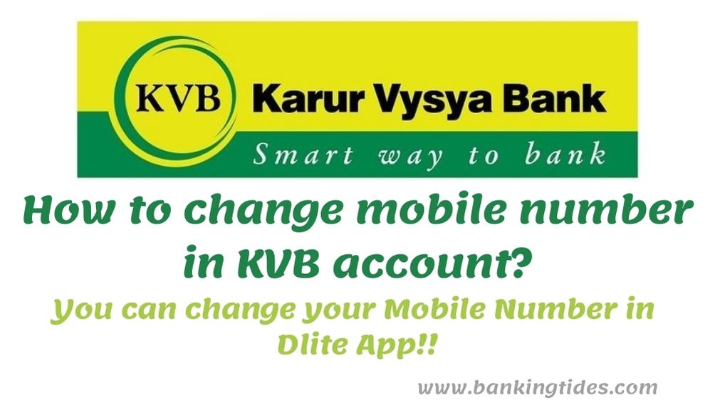 KVB Mobile Number Change